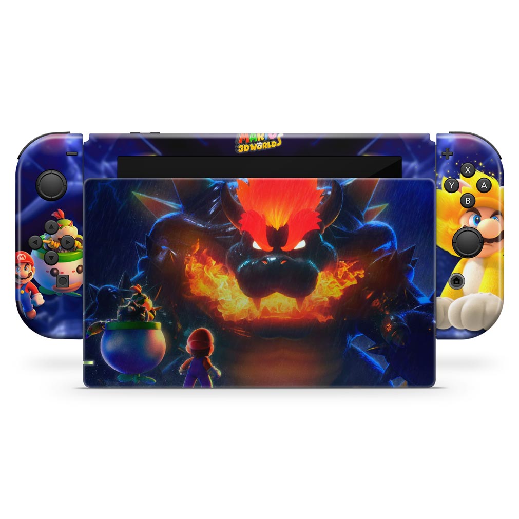 KIT Capa Anti Poeira e Skin Anti-Rage Nintendo Switch 1 - Bowser s Fury - Pop Arte Skins - foto 3