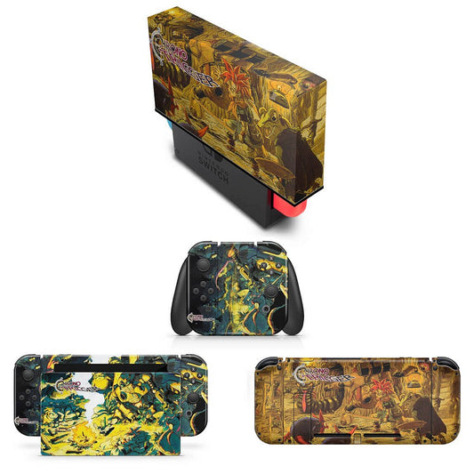 KIT Capa Anti Poeira e Skin Anti-Rage Nintendo Switch 1 - Chrono Trigger