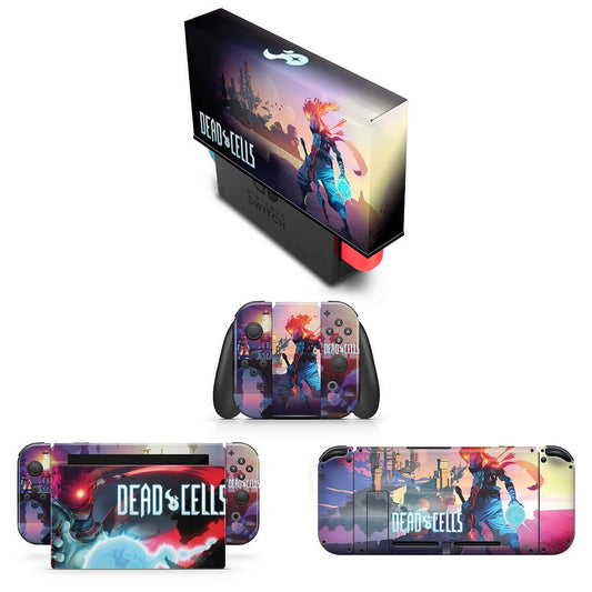 KIT Capa Anti Poeira e Skin Anti-Rage Nintendo Switch 1 - Dead Cells