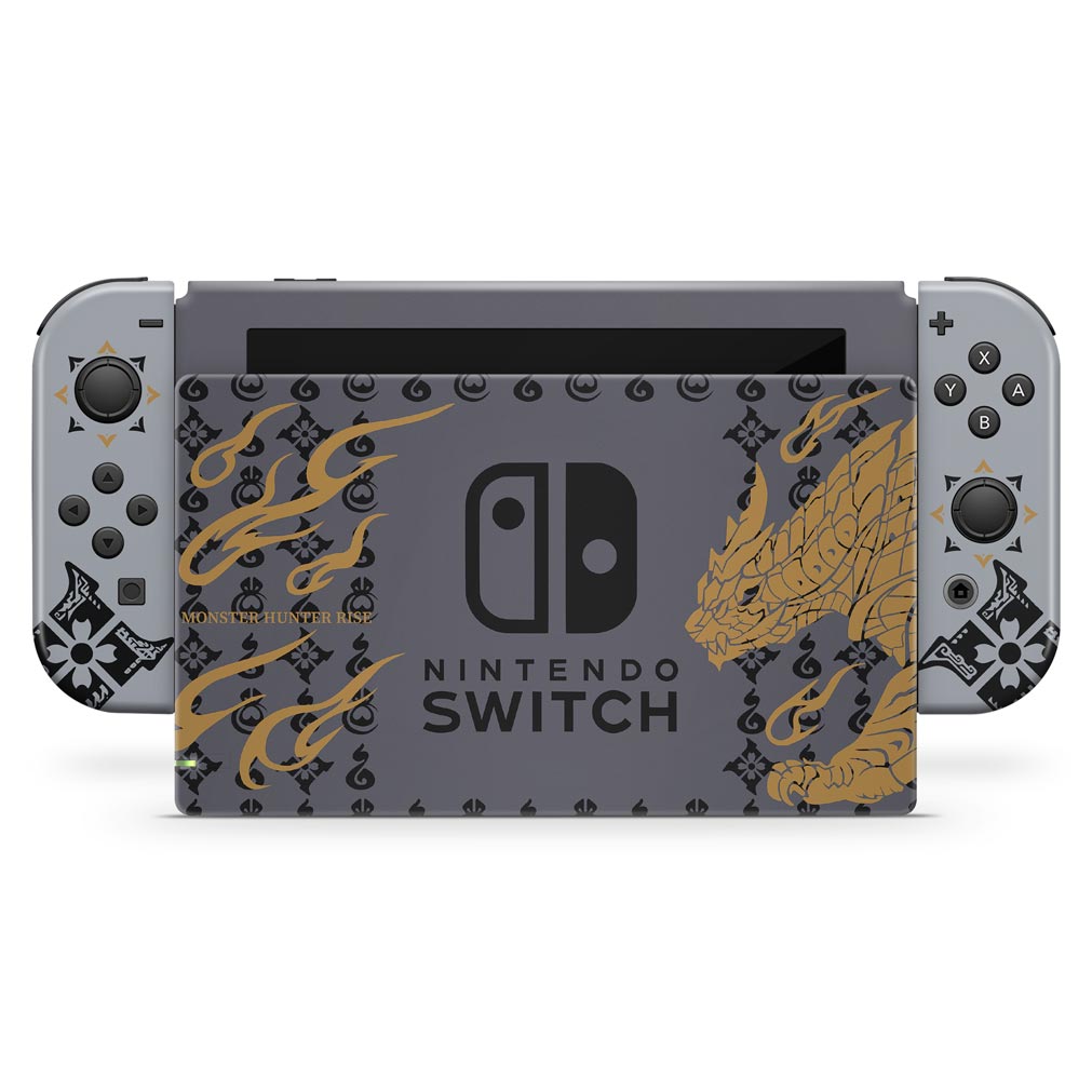 KIT Capa Anti Poeira e Skin Anti-Rage Nintendo Switch 1 - Monster Hunter Rise - Pop Arte Skins - foto 3