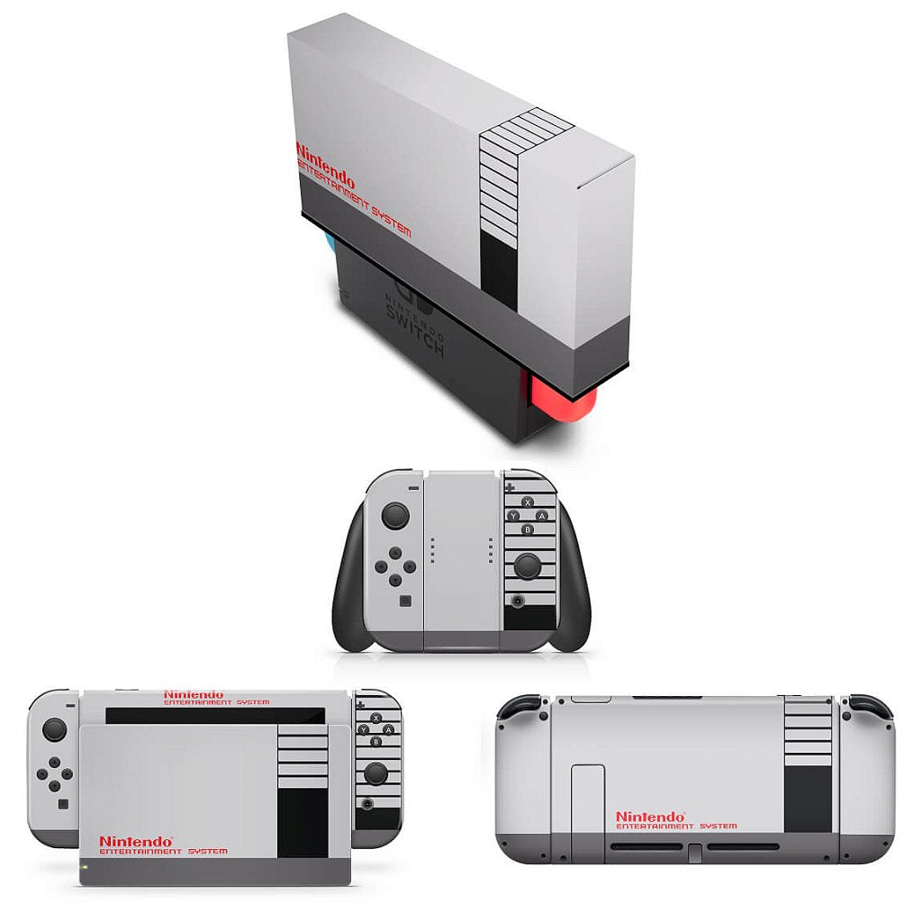 KIT Capa Anti Poeira e Skin Anti-Rage Nintendo Switch 1 - Nintendinho Nes
