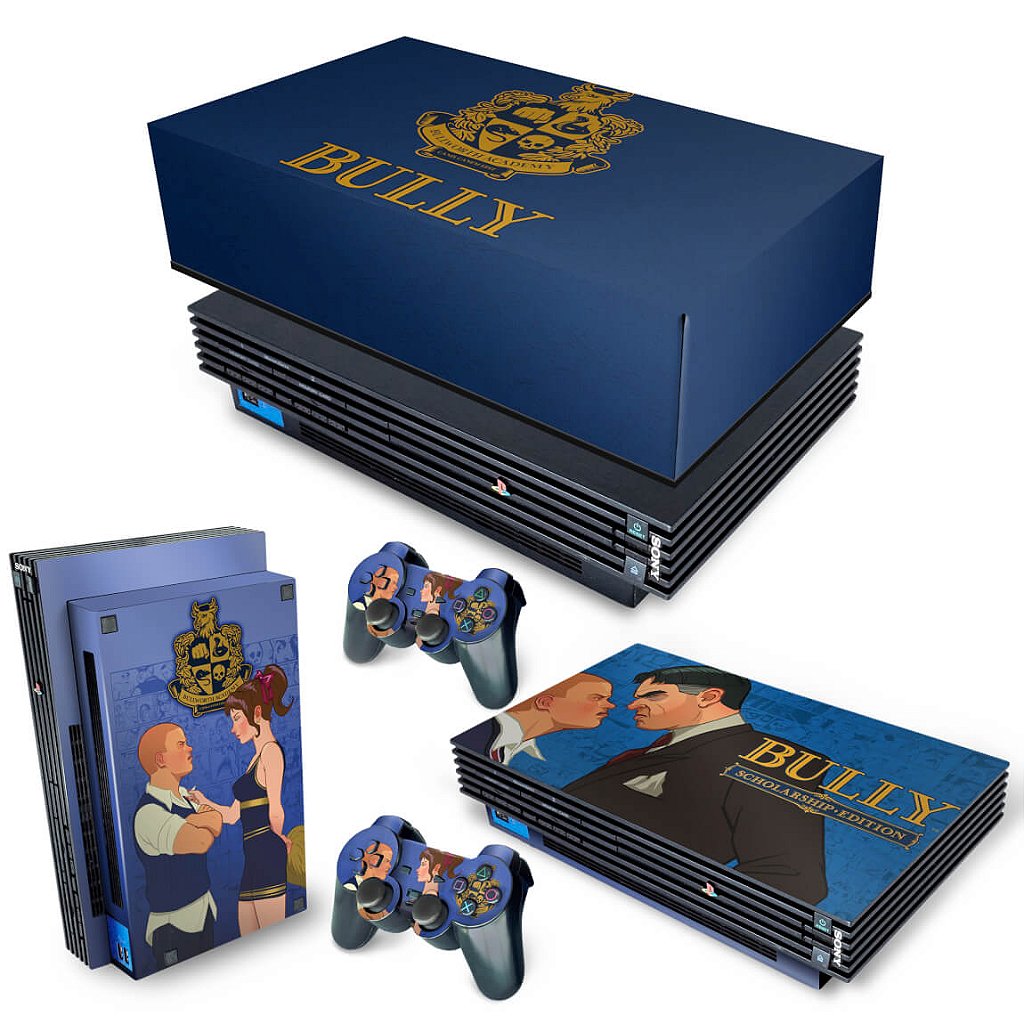 KIT Capa Anti Poeira e Skin Anti-Rage PS2 Fat - Bully