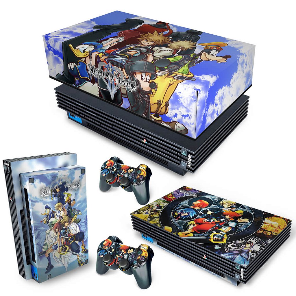KIT Capa Anti Poeira e Skin Anti-Rage PS2 Fat - Kingdom Hearts II 2