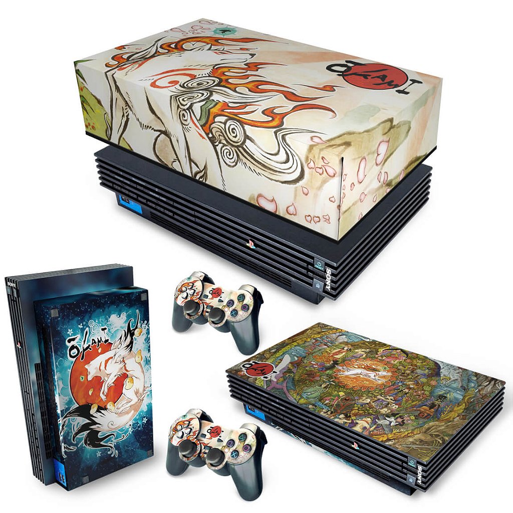 KIT Capa Anti Poeira e Skin Anti-Rage PS2 Fat - Okami