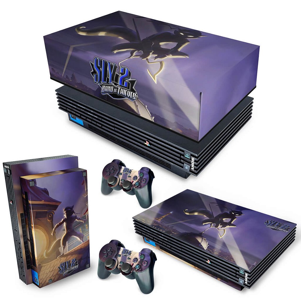 KIT Capa Anti Poeira e Skin Anti-Rage PS2 Fat - Sly 2