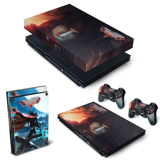 KIT Capa Anti Poeira e Skin Anti-Rage PS2 Slim - Final Fantasy VII
