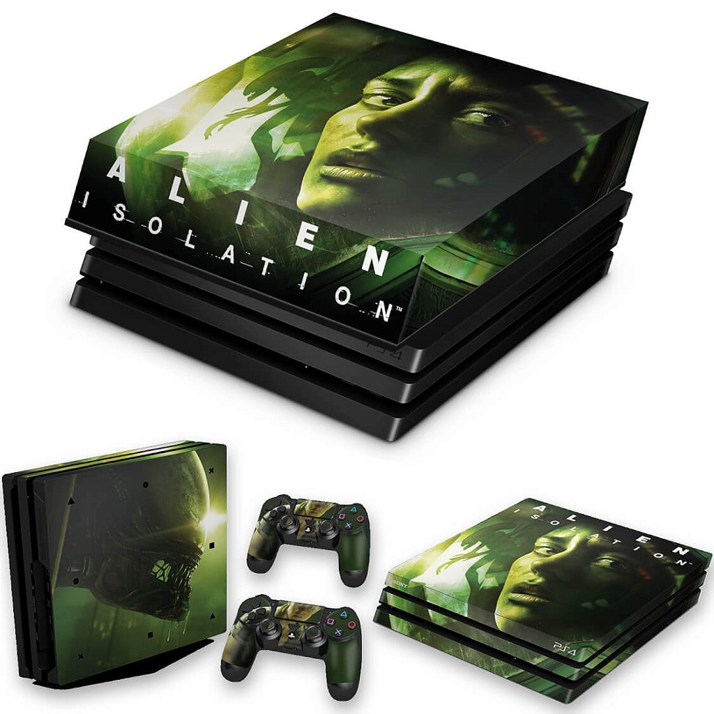 KIT Capa Anti Poeira e Skin Anti-Rage PS4 Pro - Alien Isolation