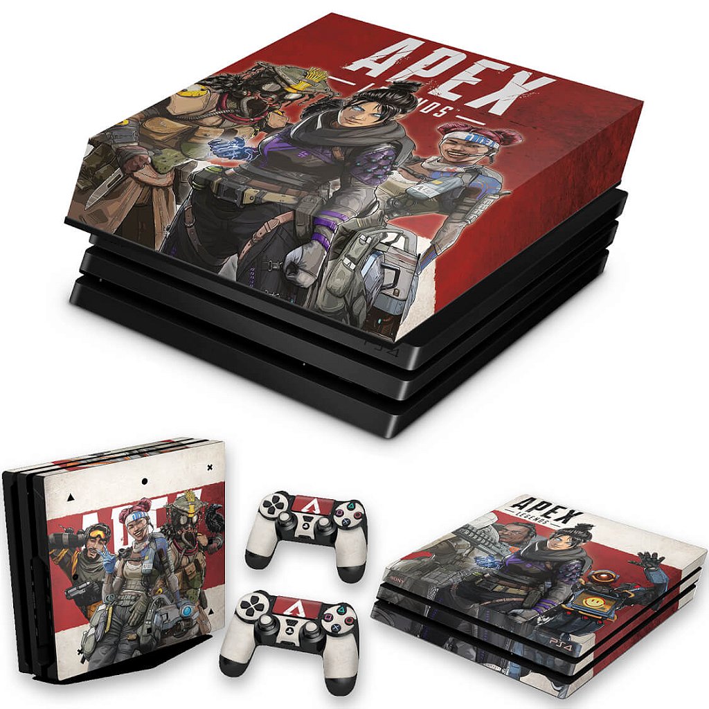 KIT Capa Anti Poeira e Skin Anti-Rage PS4 Pro - Apex Legends