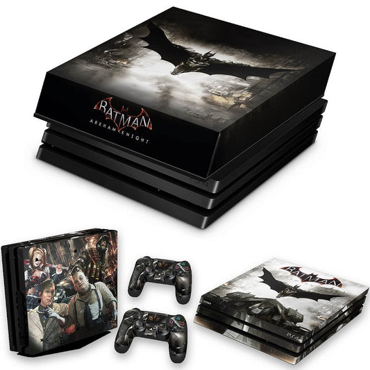KIT Capa Anti Poeira e Skin Anti-Rage PS4 Pro - Batman Arkham Knight