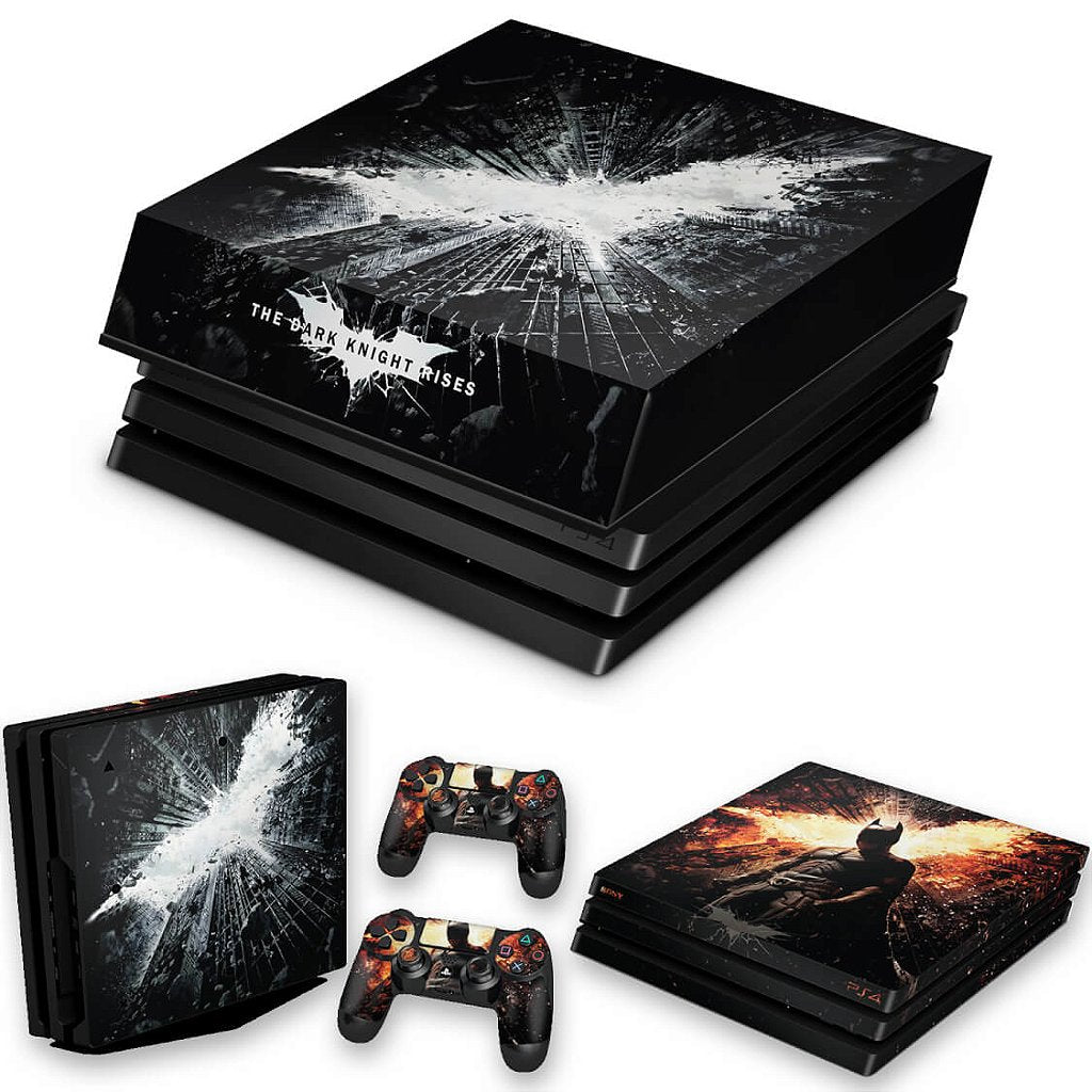 KIT Capa Anti Poeira e Skin Anti-Rage PS4 Pro - Batman - The Dark Knight
