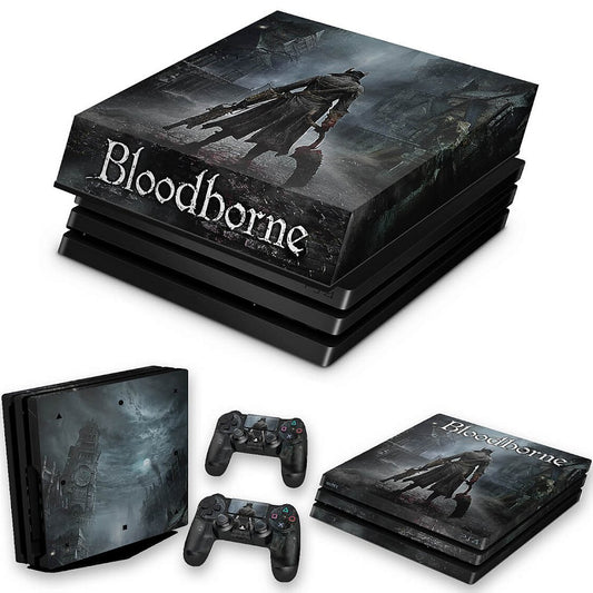 KIT Capa Anti Poeira e Skin Anti-Rage PS4 Pro - Bloodborne