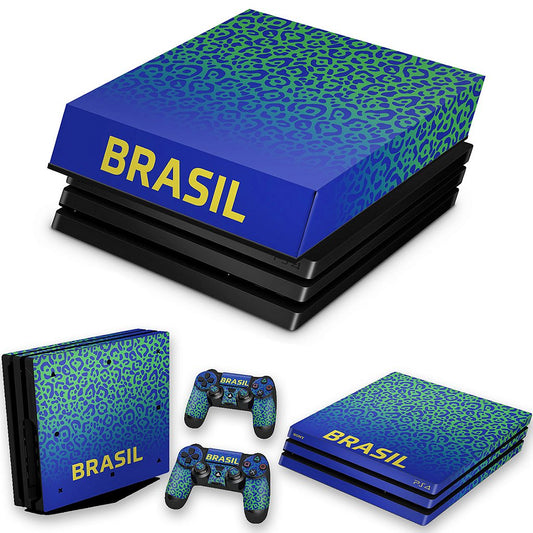 KIT Capa Anti Poeira e Skin Anti-Rage PS4 Pro - Brasil
