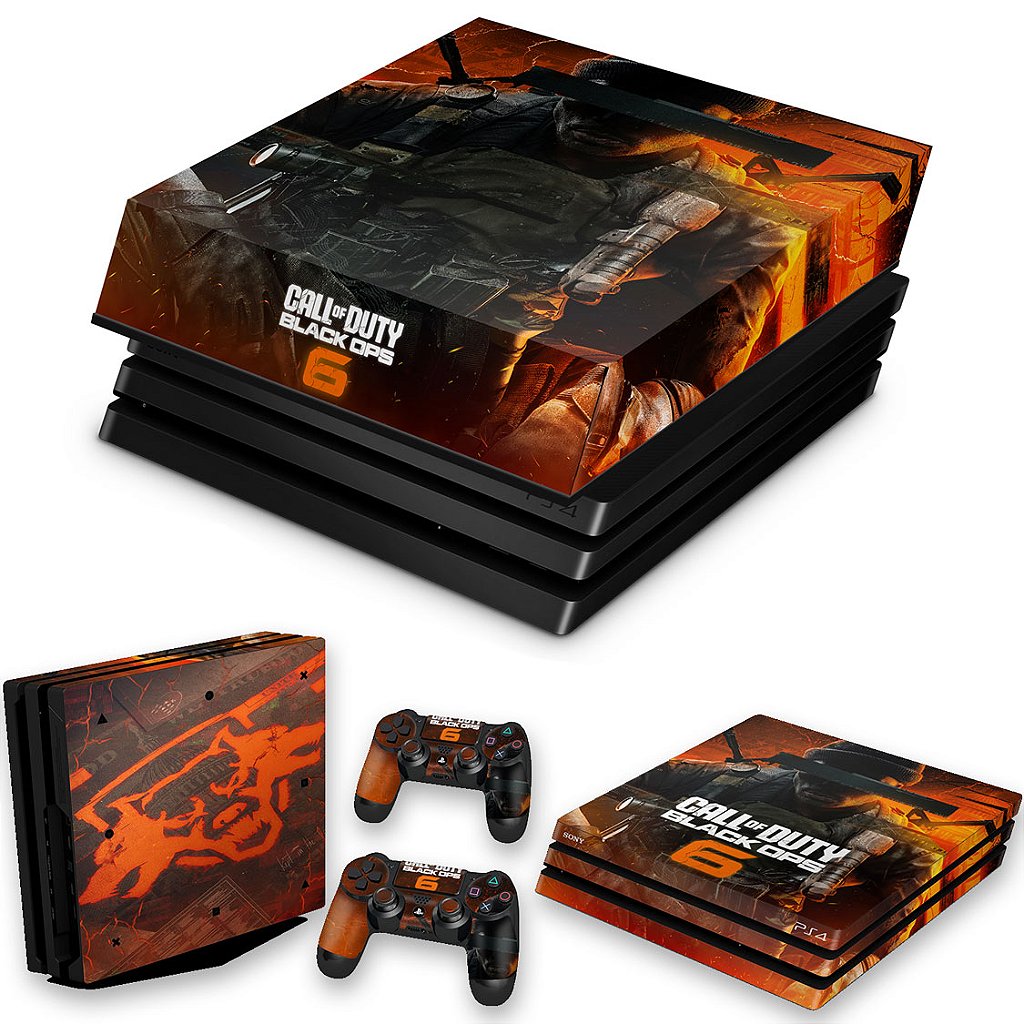 KIT Capa Anti Poeira e Skin Anti-Rage PS4 Pro - Call of Duty Black Ops 6