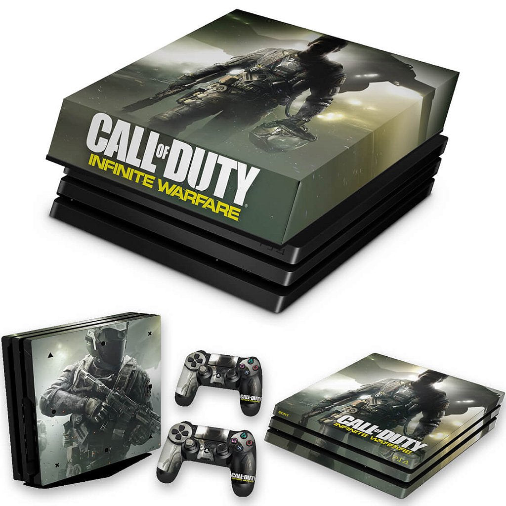KIT Capa Anti Poeira e Skin Anti-Rage PS4 Pro - Call Of Duty: Infinite Warfare