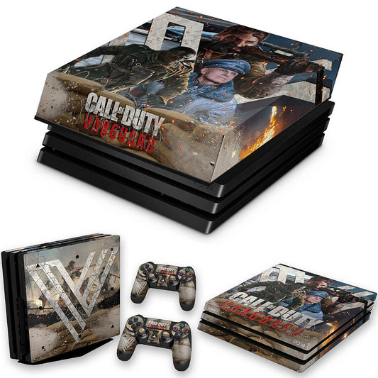 KIT Capa Anti Poeira e Skin Anti-Rage PS4 Pro - Call of Duty Vanguard