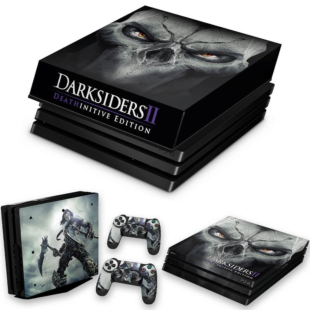 KIT Capa Anti Poeira e Skin Anti-Rage PS4 Pro - Darksiders Deathinitive Edition