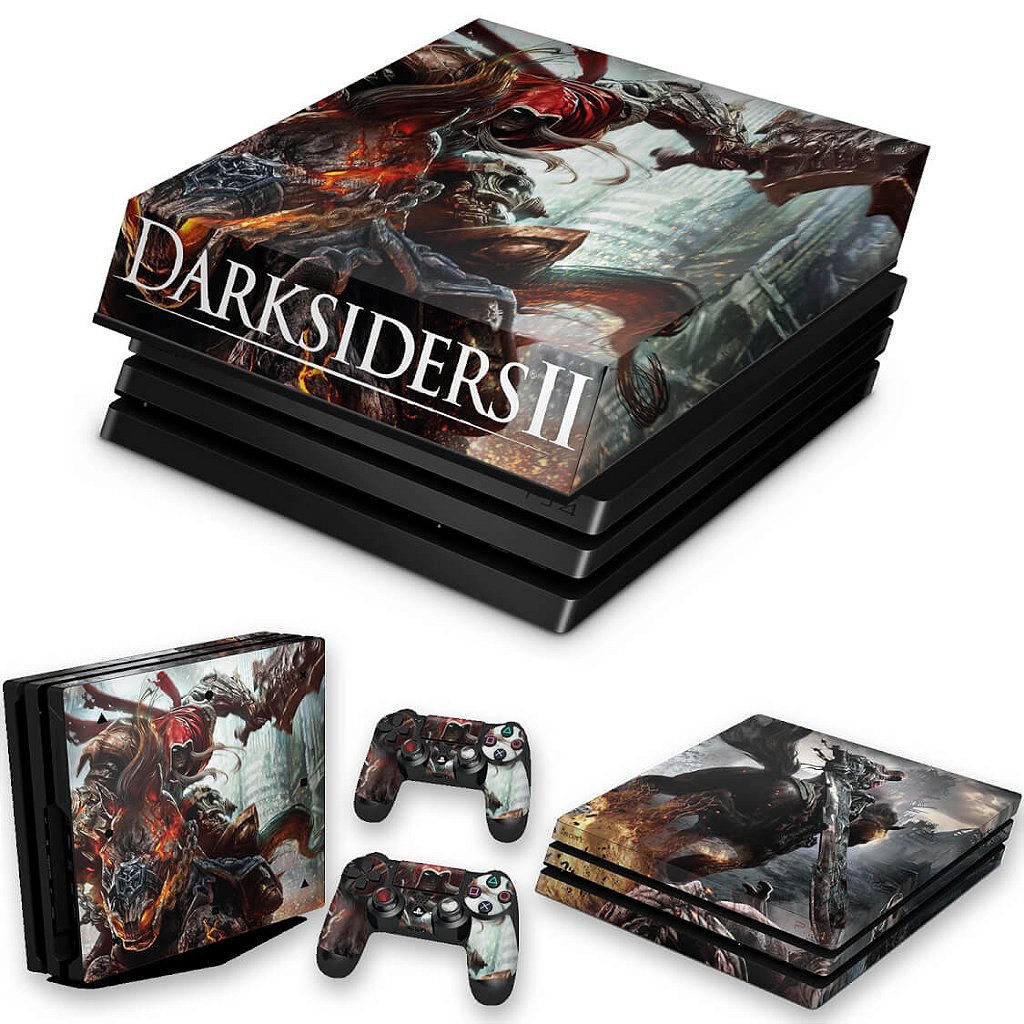 KIT Capa Anti Poeira e Skin Anti-Rage PS4 Pro - Darksiders - Wrath Of War