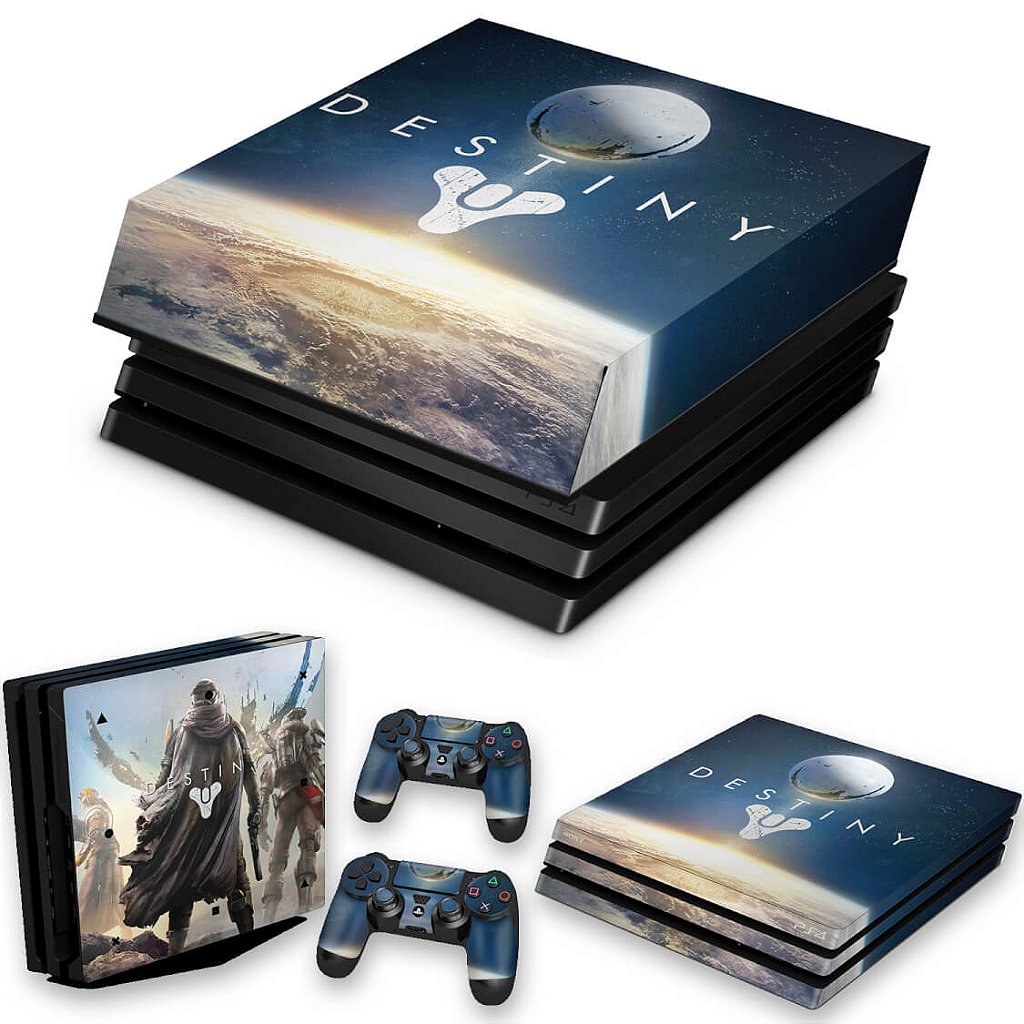 KIT Capa Anti Poeira e Skin Anti-Rage PS4 Pro - Destiny