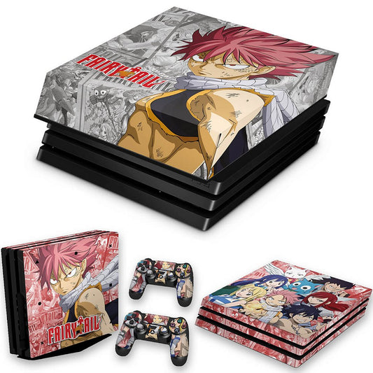 KIT Capa Anti Poeira e Skin Anti-Rage PS4 Pro - Fairy Tail