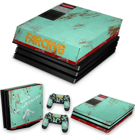 KIT Capa Anti Poeira e Skin Anti-Rage PS4 Pro - Far Cry 6