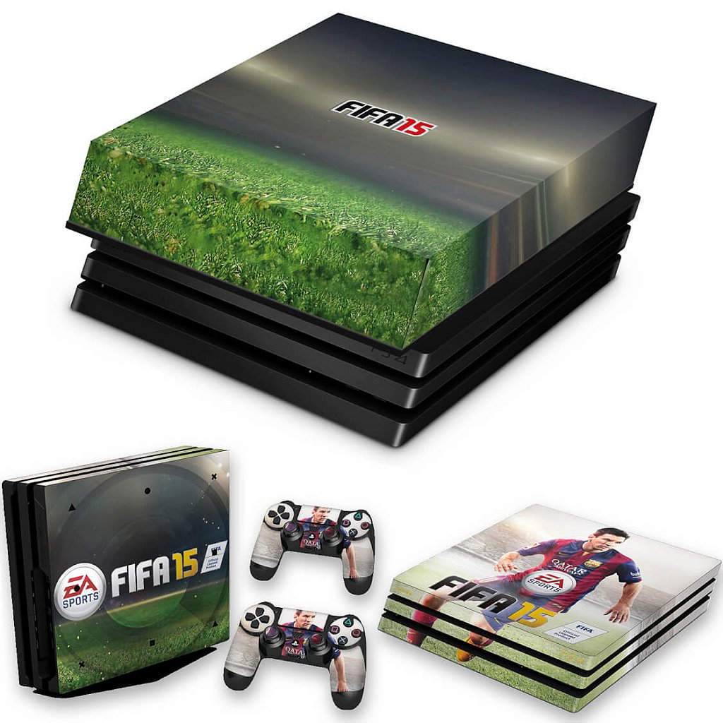 KIT Capa Anti Poeira e Skin Anti-Rage PS4 Pro - Fifa 15