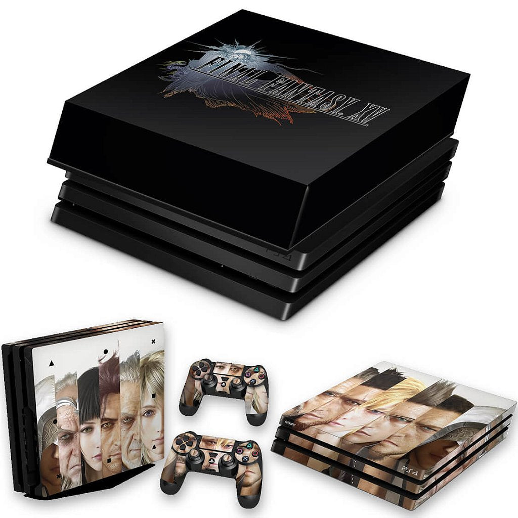 KIT Capa Anti Poeira e Skin Anti-Rage PS4 Pro - Final Fantasy Xv #A