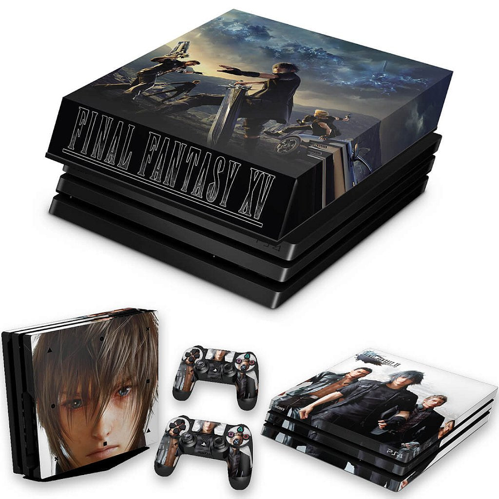 KIT Capa Anti Poeira e Skin Anti-Rage PS4 Pro - Final Fantasy Xv #B