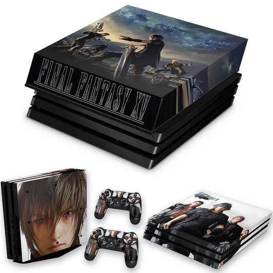KIT Capa Anti Poeira e Skin Anti-Rage PS4 Pro - Final Fantasy Xv #B