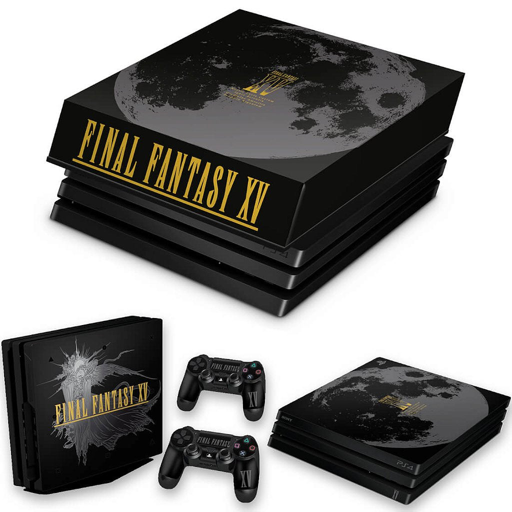 KIT Capa Anti Poeira e Skin Anti-Rage PS4 Pro - Final Fantasy Xv Bundle