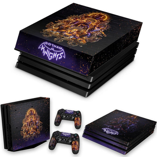 KIT Capa Anti Poeira e Skin Anti-Rage PS4 Pro - Gotham Knights