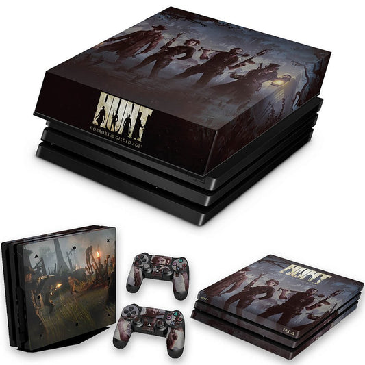 KIT Capa Anti Poeira e Skin Anti-Rage PS4 Pro - Hunt: Horrors Of The Gilded Age