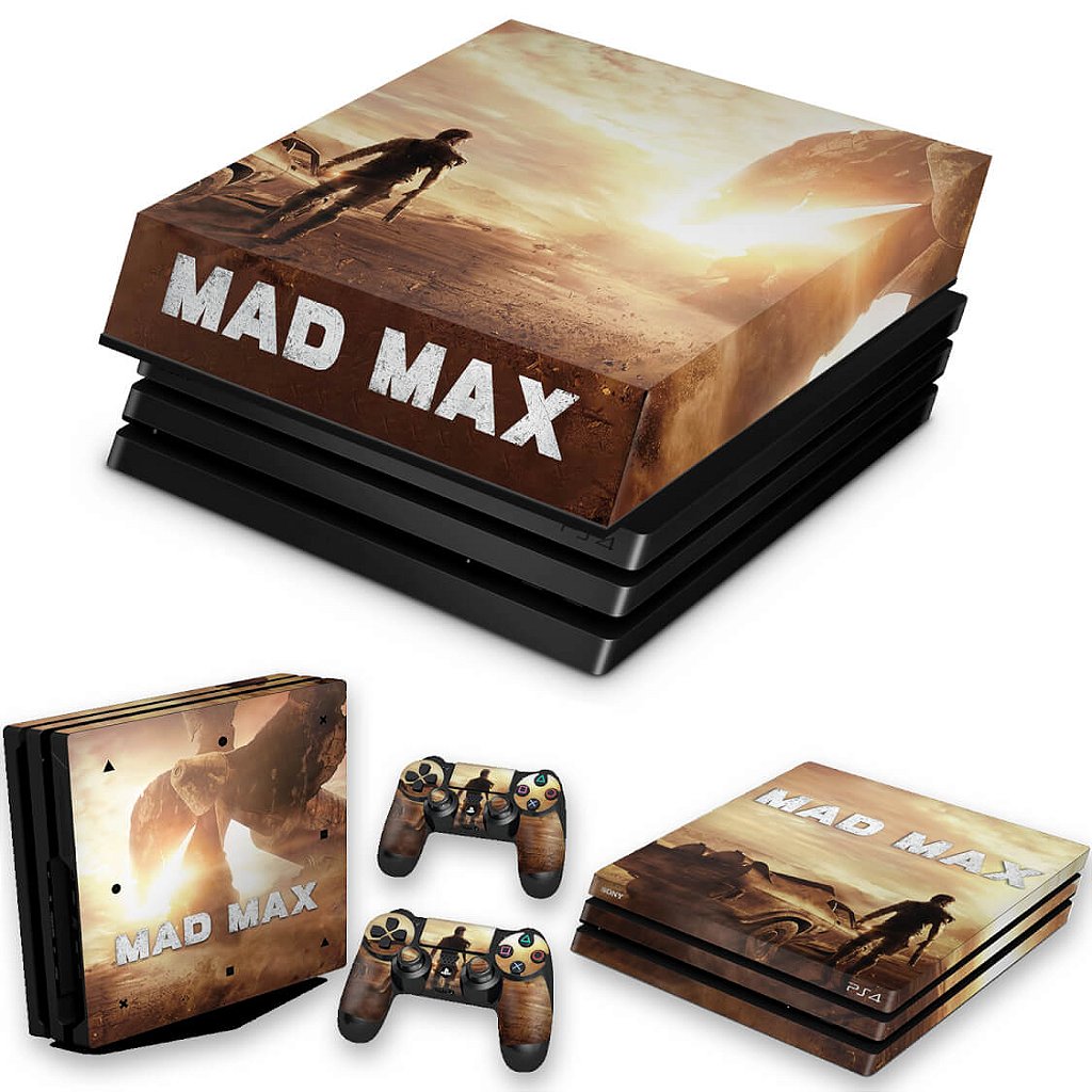 KIT Capa Anti Poeira e Skin Anti-Rage PS4 Pro - Mad Max