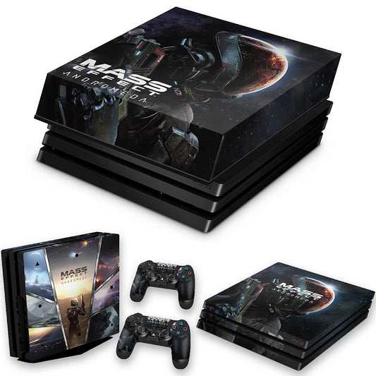 KIT Capa Anti Poeira e Skin Anti-Rage PS4 Pro - Mass Effect: Andromeda