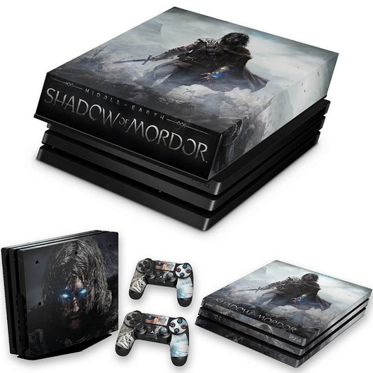 KIT Capa Anti Poeira e Skin Anti-Rage PS4 Pro - Middle Earth: Shadow Of Mordor