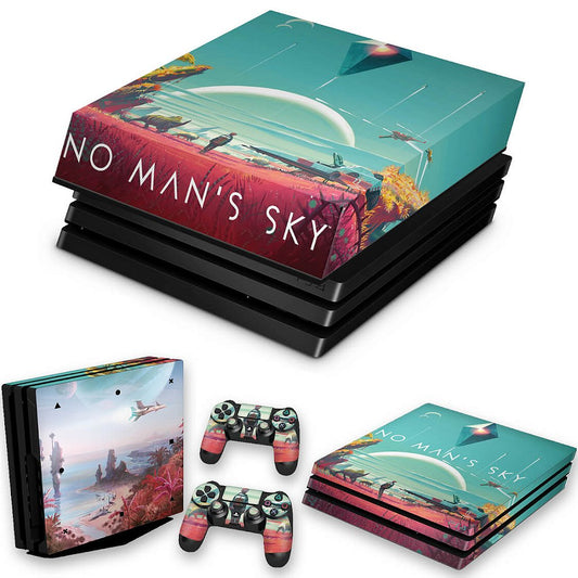 KIT Capa Anti Poeira e Skin Anti-Rage PS4 Pro - No Man'S Sky