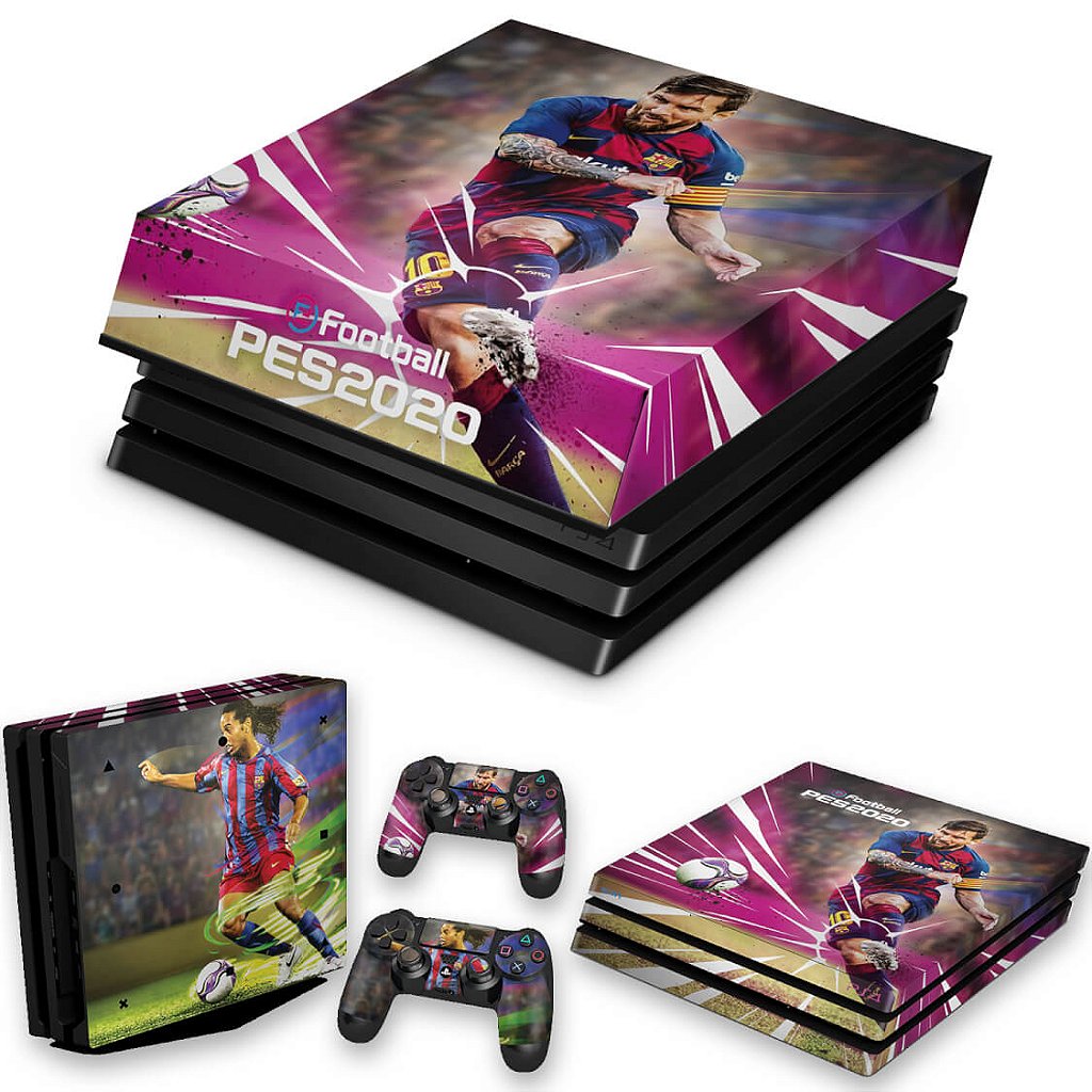 KIT Capa Anti Poeira e Skin Anti-Rage PS4 Pro - Pes 2020