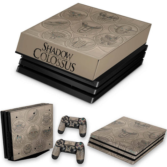 KIT Capa Anti Poeira e Skin Anti-Rage PS4 Pro - Shadow Of The Colossus