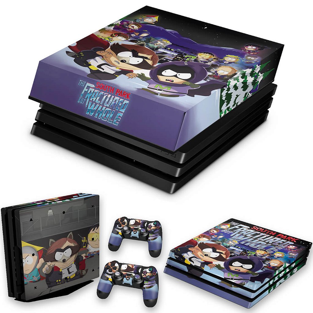 KIT Capa Anti Poeira e Skin Anti-Rage PS4 Pro - South Park: The Fractured But Whole