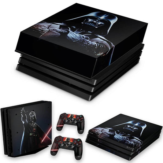 KIT Capa Anti Poeira e Skin Anti-Rage PS4 Pro - Star Wars - Darth Vader