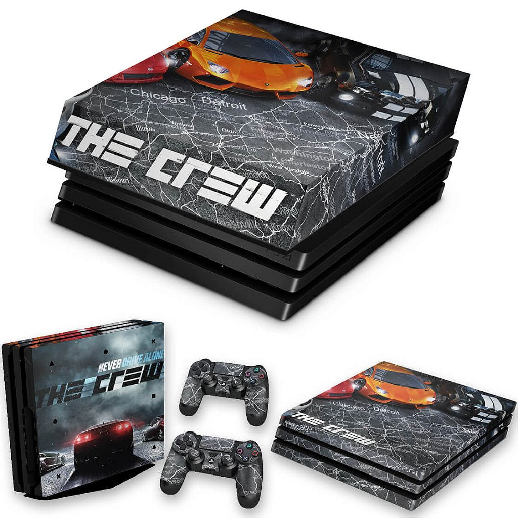 KIT Capa Anti Poeira e Skin Anti-Rage PS4 Pro - The Crew