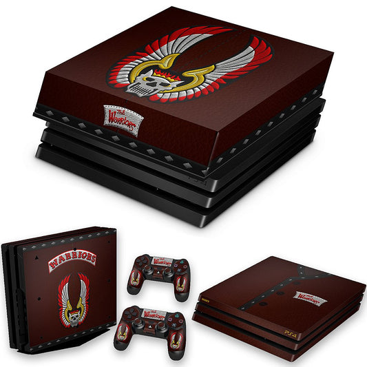 KIT Capa Anti Poeira e Skin Anti-Rage PS4 Pro - The Warriors