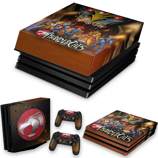 KIT Capa Anti Poeira e Skin Anti-Rage PS4 Pro - Thundercats B