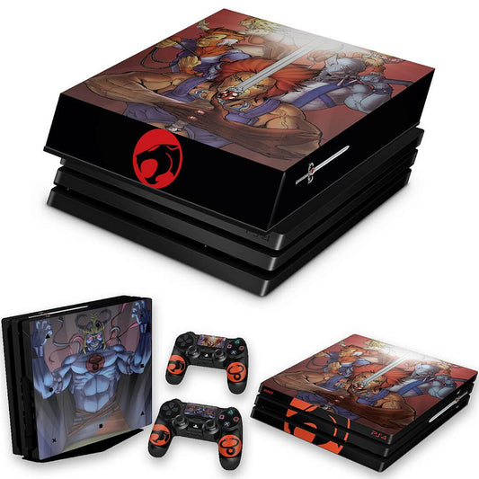 KIT Capa Anti Poeira e Skin Anti-Rage PS4 Pro - Thundercats