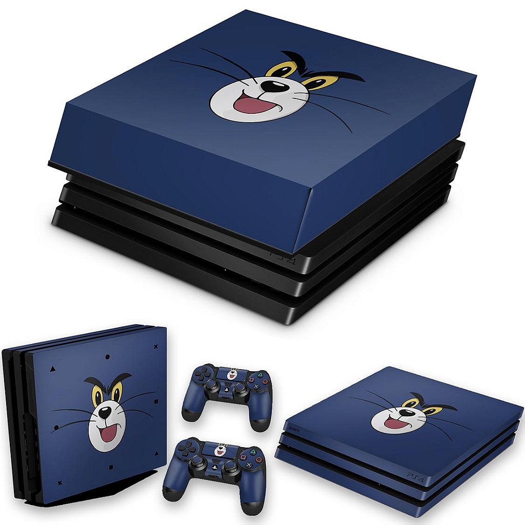 KIT Capa Anti Poeira e Skin Anti-Rage PS4 Pro - Tom