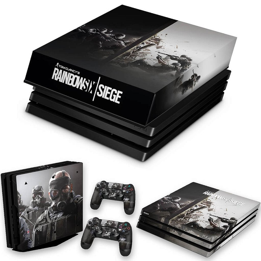 KIT Capa Anti Poeira e Skin Anti-Rage PS4 Pro - Tom Clancy'S Rainbow Six Siege