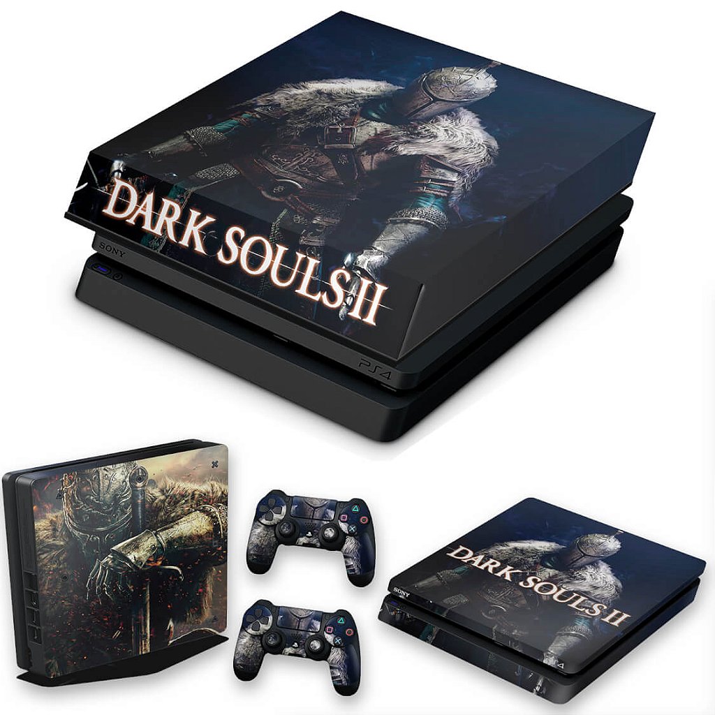 KIT Capa Anti Poeira e Skin Anti-Rage PS4 Slim - Dark Souls 2