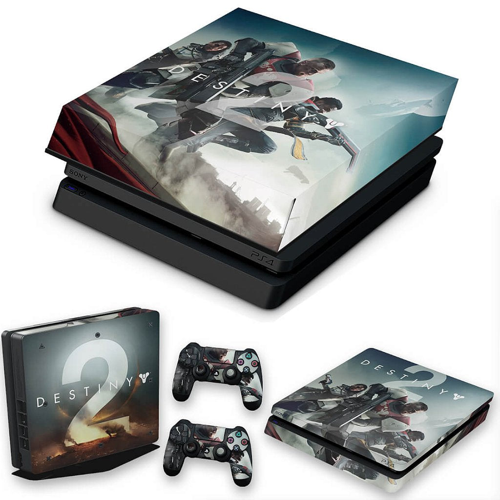 KIT Capa Anti Poeira e Skin Anti-Rage PS4 Slim - Destiny 2