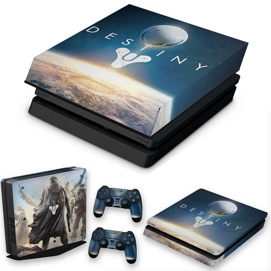 KIT Capa Anti Poeira e Skin Anti-Rage PS4 Slim - Destiny
