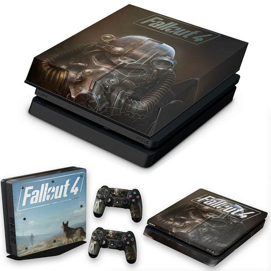 KIT Capa Anti Poeira e Skin Anti-Rage PS4 Slim - Fallout 4