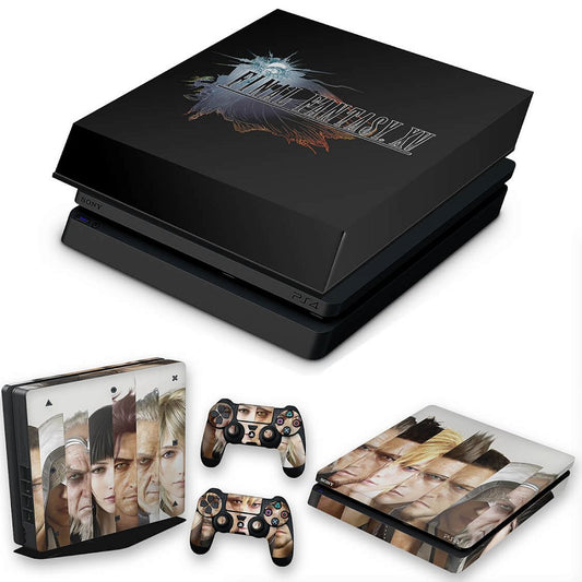 KIT Capa Anti Poeira e Skin Anti-Rage PS4 Slim - Final Fantasy Xv #A